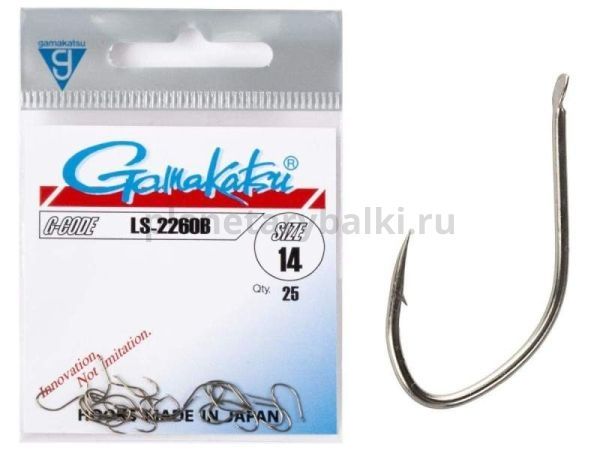 Крючки Gamakatsu LS-2260B HOOKS BRONZE разм. 14 25шт.