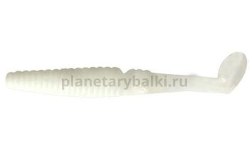 Виброхвост LureMax SPY 4'' 10см, White UV 009, 7шт.