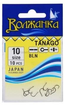 Крючки Волжанка Tanago №10, 10шт.