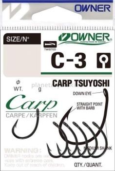 Крючок OWNER Carp Tsuyosni BC №1, 5шт.