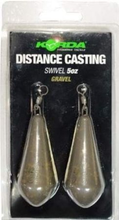 Грузило KORDA Distance Casting Swivel Gravel 5,0oz, 140гр., 2шт.