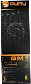 Поводки готовые GURU QM1 Speed Stop Ready Rigs 4" 10см, №12, 0,19мм, 8шт.