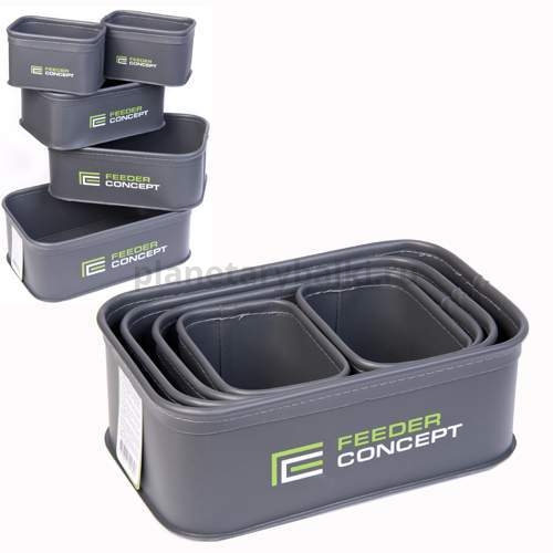 Емкости для прикормки и насадки Feeder Concept EVA 02 5шт., 27х17х9,5см
