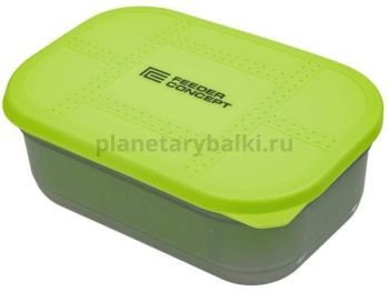 Коробка рыболовная для прикормки и насадки с вентилируемой крышкой и лотком FC FEEDER BAIT BOX 170×115×65