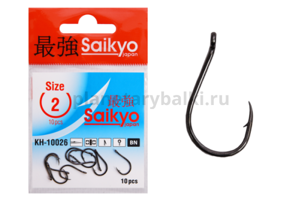 Крючки Saikyo Chinu Ring BN KH-10026 №2, 10шт.