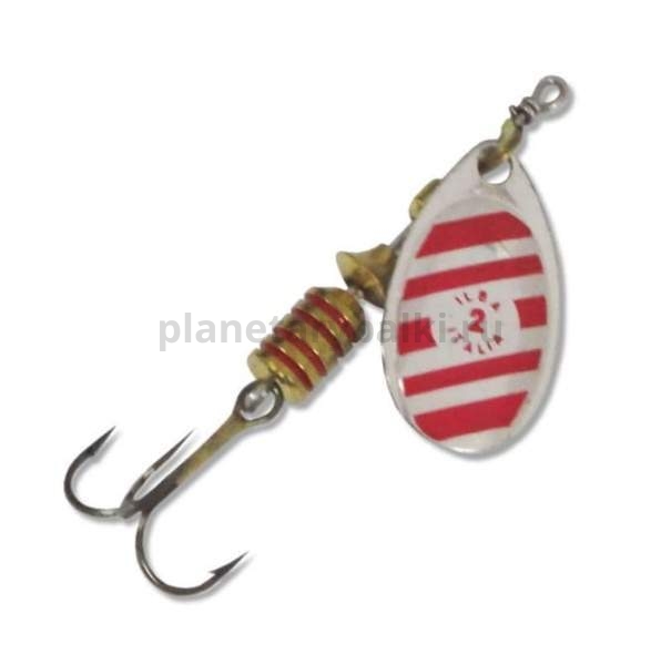 Блесна вращающаяся ILBA TONDO d/z №2, 5гр., цвет silver-red