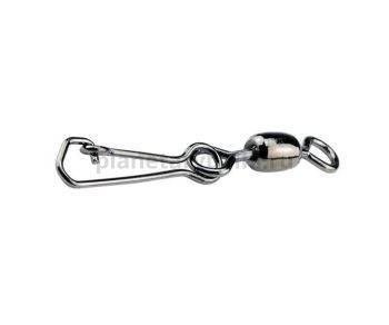 OWNER Застежка с вертлюгом Hooked Snap Swivel №6 8шт