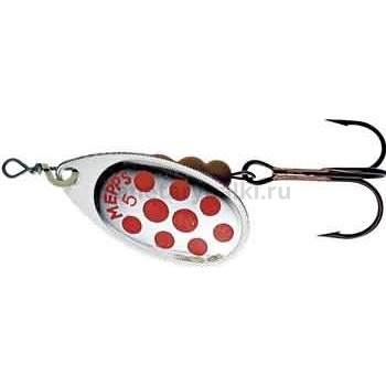 Блесна вращающаяся Mepps AGLIA PTS №5, 13гр., цвет SILVER/Red