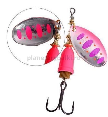 Блесна вращающаяся LureMax Foxy-2 6гр., цвет 019/Pk