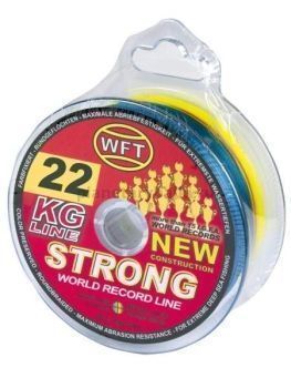 Шнур плетёный WFT KG STRONG Multicolor 600м, 0,18мм, 22кг