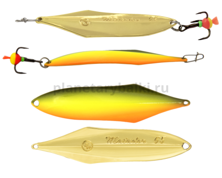Блесна вертикальная ECOPRO Matador 65мм, 9гр., цвет FRG
