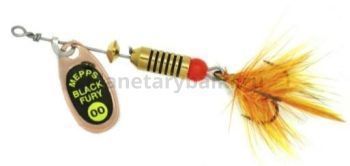 Блесна вращающаяся MEPPS Black Fury Mouche Orange №00, 1,5гр., цвет CU