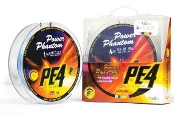 Плетеный шнур Power Phantom PE4 110м, 0,25мм, 13,6кг, #2,5 мультиколор