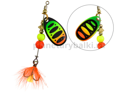 Блесна вращающаяся LureMax Daffy-1 3,2гр., цвет 009