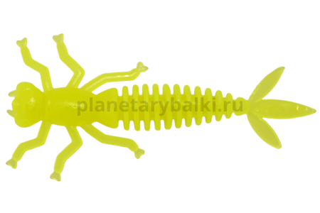 Приманка силиконовая LureMax KARAKATITSA 2'' 5см, Chartreuse 08-001, 8шт.
