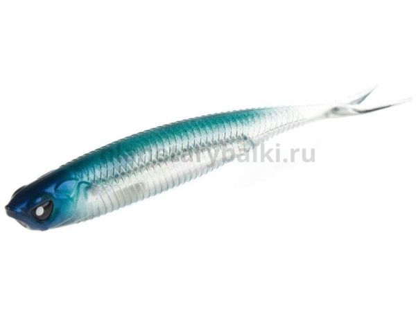 Виброхвост Lucky John 3D Series MAKORA SPLIT TAIL 5.0in 12,7см, цвет 001, 4шт.