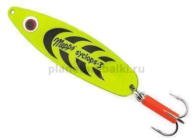 Блесна колеблющаяся MEPPS Syclops Fluo №3, 26гр., цвет chartreuse