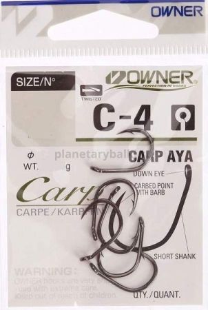 Крючок OWNER Carp Aya BC №1, 5шт.