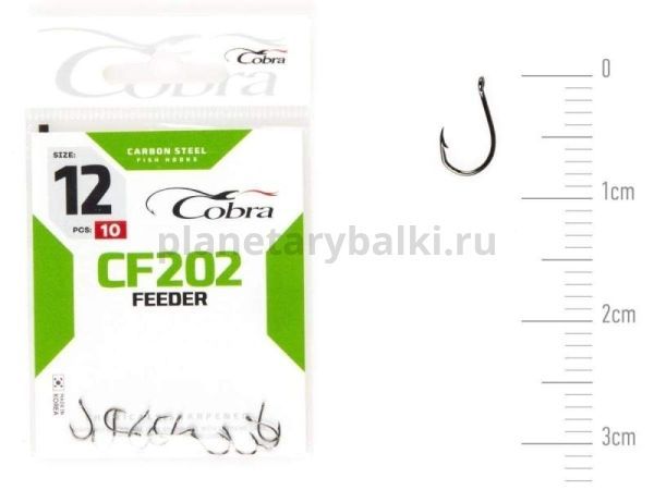 Крючки Cobra FEEDER MASTER CF202 №12, 10шт.