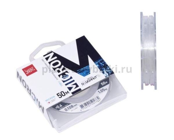 Леска монофильная зимняя Lucky John MICRON 50м, 0,108мм, 1,05кг