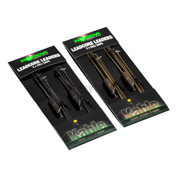 Лидкор KORDA Heli Safe Leadcore leader Gravel 1м, 22,6кг, 2шт.