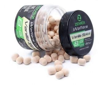 Бойлы нейтральные ZEMEX Wafters Dumbells Vanilla Spice 8х6мм, 20гр.