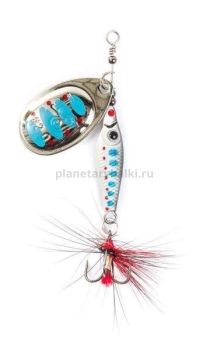 Блесна вращающаяся Lucky John TRIAN BLADE ROUND 12гр., цвет 003 в блистере