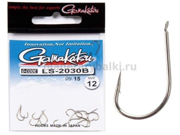 Крючки Gamakatsu LS-2030B NEW LABEL HOOKS BRONZE разм. 12 15шт.
