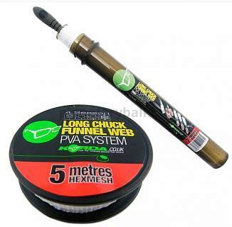 KORDA Сетка PVA запасная Longchuck Funnel Web Hexmesh 20м