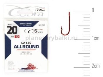 Крючки Cobra Allround MIRAGE CA120 №20, 10шт.