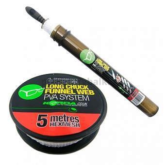 KORDA Сетка PVA запасная Longchuck Funnel Web Hexmesh 5м