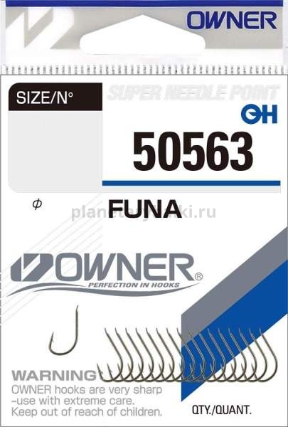Крючок OWNER Funa brown №4, 16шт.