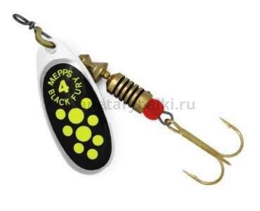 Блесна вращающаяся MEPPS Black Fury Chartreuse №4, 8гр., цвет AG