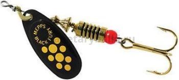 Блесна вращающаяся Mepps BLACK FURY №00, 1,5гр., цвет Black/Yellow