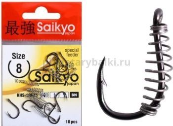 Крючок с пружиной Saikyo KHS-10085 №6M, 10шт.