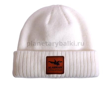 Шапка Alaskan Hat Beanie белая, размер L/52-54