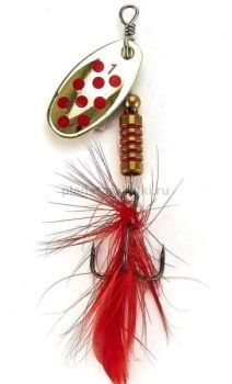 Блесна вращающаяся Lucky John SPIN X ROUND №01, 3,5гр., цвет GR