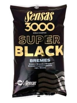 Прикормка Sensas 3000 Super BLACK Bremes 1кг
