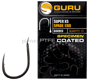 Крючок GURU Super XS Spade с бородкой №12, 10шт.