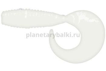 Твистер LureMax TEASER 1,5'' 4см, White UV 009, 10шт.