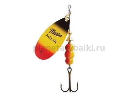 Блесна вращающаяся Mepps AGLIA FLUO №4, 9гр., цвет Furia