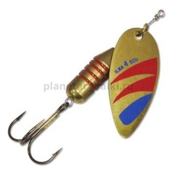 Блесна вращающаяся ILBA ECU - d №3, 8,5гр., цвет gold-red