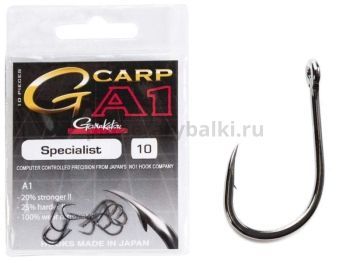 Крючки Gamakatsu A1 G-Carp SPECIALIST HOOKS разм. 10 10шт.