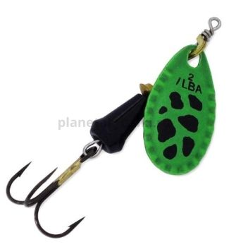Блесна вращающаяся ILBA SPARK color №3, 7,5гр., цвет green-black