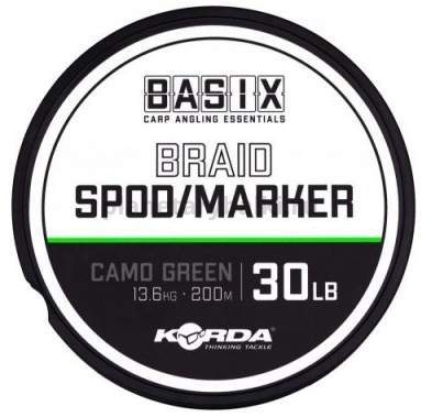 Шнур KORDA Spod Marker Basix Braid 200м, 0,16мм, 13,6кг, 30lb