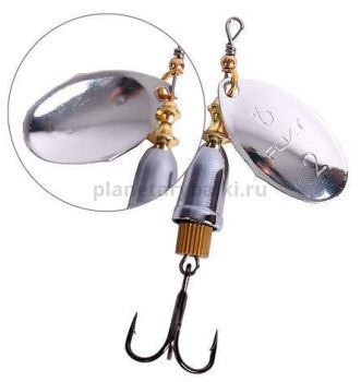 Блесна вращающаяся LureMax Foxy-3 10гр., цвет 001/S