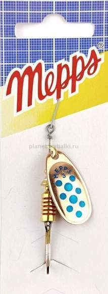 Блесна вращающаяся MEPPS Comet №3, 6,5гр., цвет CU/blue