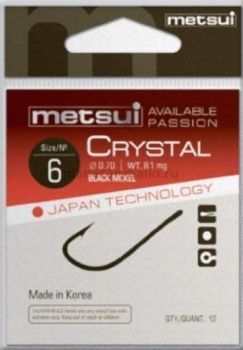 Крючки METSUI CRYSTAL цвет bln, размер № 10, в уп. 12 шт