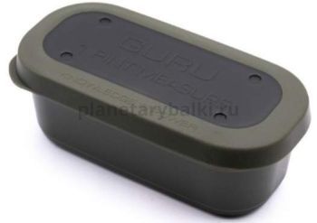 Коробка для наживки GURU Bait Box Solid Lid 1.1 зеленая 0,62л
