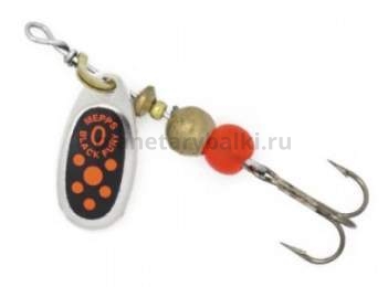 Блесна вращающаяся MEPPS Black Fury Orange №0, 2гр., цвет AG